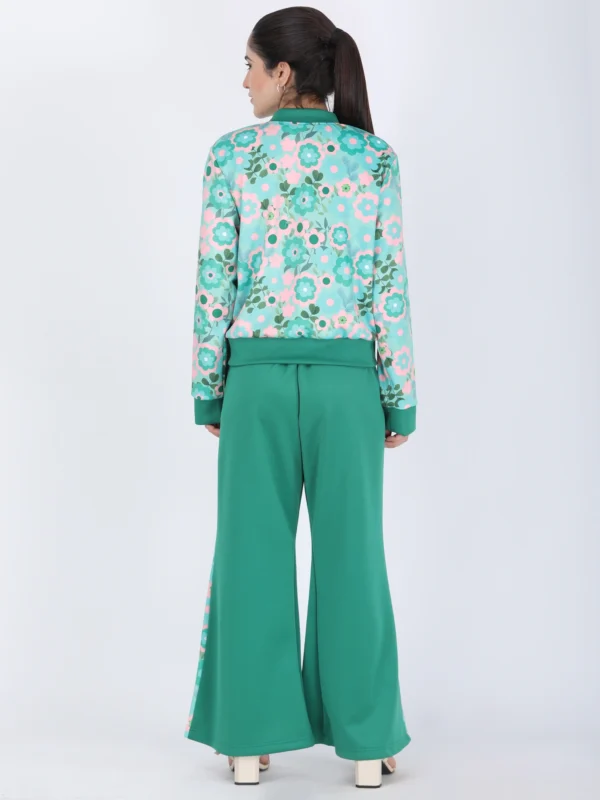Green Vintage Garden Bomber Jacket Set