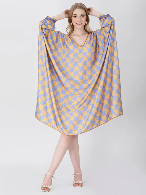 Lavender Shepherds Plaid Kaftan