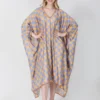 Lavender Shepherds Plaid Kaftan
