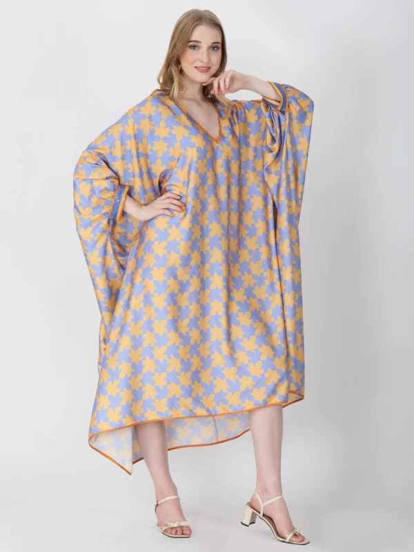 Lavender Shepherds Plaid Kaftan