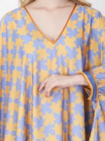 Lavender Shepherds Plaid Kaftan