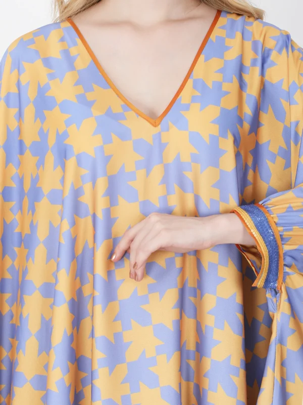 Lavender Shepherds Plaid Kaftan