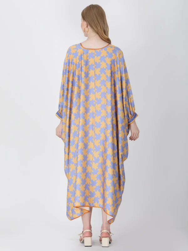 Lavender Shepherds Plaid Kaftan