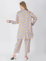 Lavender Shepherds Plaid Tunic Set