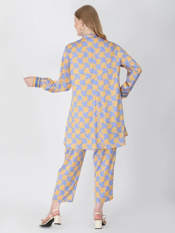 Lavender Shepherds Plaid Tunic Set