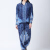 INDIGO MEHARAB PRINTED VISCOSE CREPE CORD SET